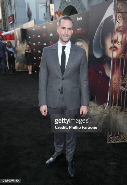 Joseph Fiennes attends the premiere of Hulu's "The Handmaid's Tale" Season 2 at TCL Chinese Theatre on April 19, 2018 in Hollywood, California.