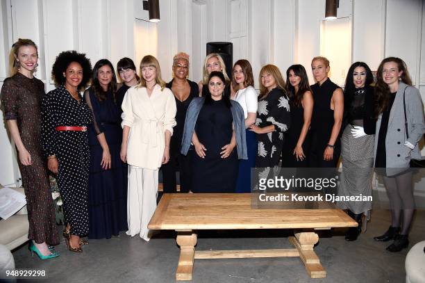 The co-founders of Jane Club attend the Jane Club Launch Party on April 19, 2018 in Los Angeles, California.