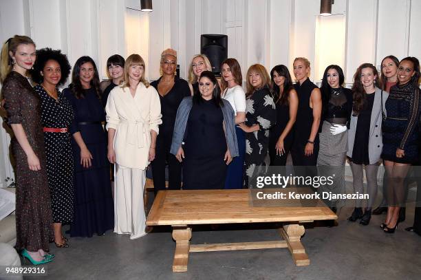 The co-founders of Jane Club attend the Jane Club Launch Party on April 19, 2018 in Los Angeles, California.