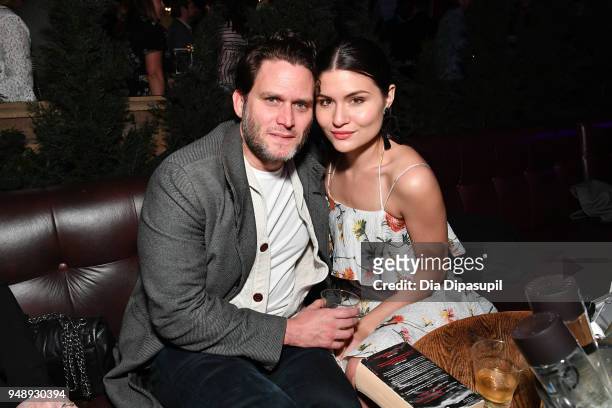 Steven Pasquale and Phillipa Soo attend the 2018 Tribeca Film Festival after-party for 'Blue Night' hosted by Nespresso at The Ainsworth on April 19,...