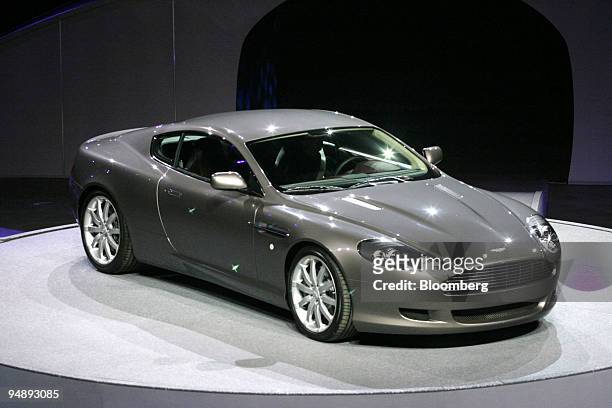 The Aston Martin DB9 Volante is unveiled during the North American International Auto Show at Cobo Arena in Detroit, Michigan, Monday, January 5,...