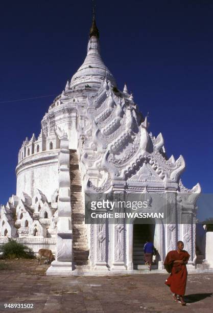 La pagode Hsinbyume à Mingun, en décembre 1994, Birmanie.