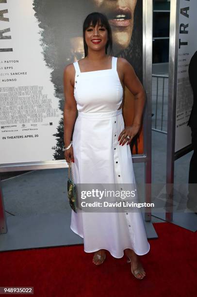 Producer Roxanne Taylor attends the premiere of Codeblack Films' "Traffik" at ArcLight Hollywood on April 19, 2018 in Hollywood, California.