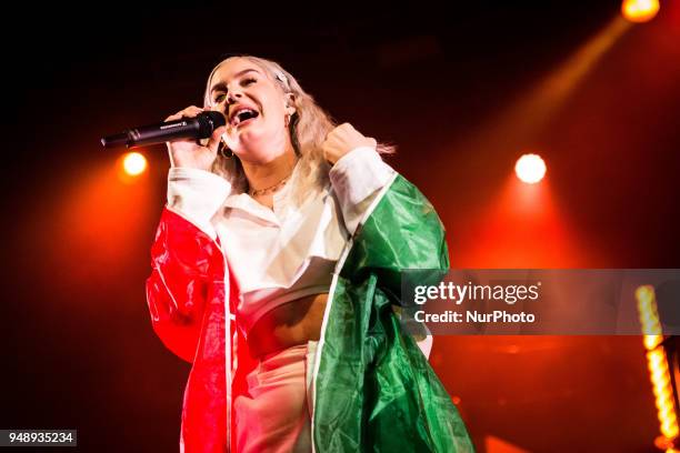 The english singer and song-writer Anne-Marie performing live at Fabrique in Milan, Italy on 19 April 2018.