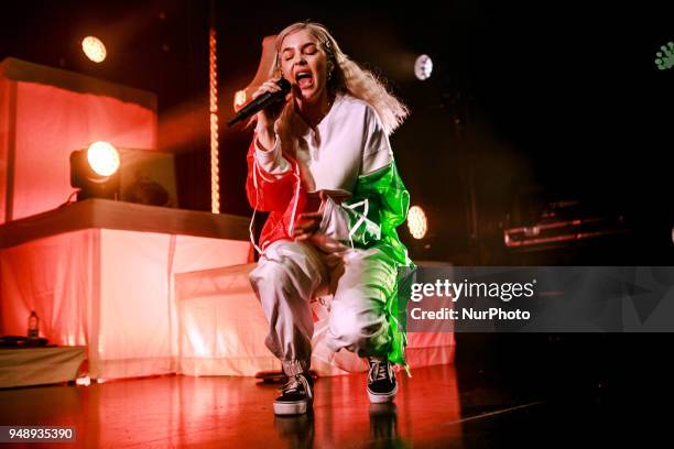 The english singer and song-writer Anne-Marie performing live at Fabrique in Milan, Italy on 19 April 2018.