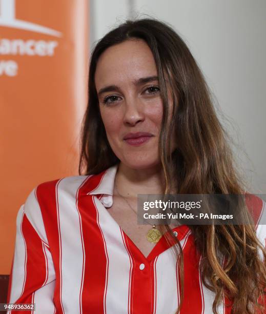 Jess Mills, daughter of Baroness Tessa Jowell, during an interview with the Press Association to discuss the newly launched Universal Cancer...