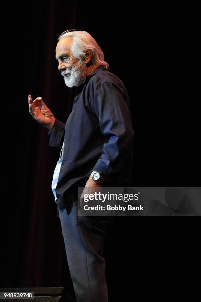 Tommy Chong performs with Cheech & Chong at Mayo Performing Arts Center on April 19, 2018 in Morristown, New Jersey.