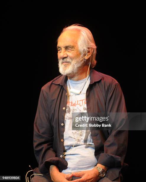 Tommy Chong performs with Cheech & Chong at Mayo Performing Arts Center on April 19, 2018 in Morristown, New Jersey.