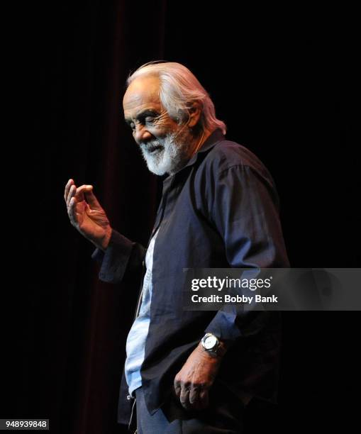 Tommy Chong performs with Cheech & Chong at Mayo Performing Arts Center on April 19, 2018 in Morristown, New Jersey.