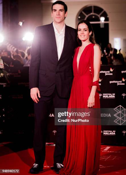 Actor Carlos Suarez attends 'Sin Fin' premiere during the 21th Malaga Film Festival at the Cervantes Theater on April 19, 2018 in Malaga, Spain.