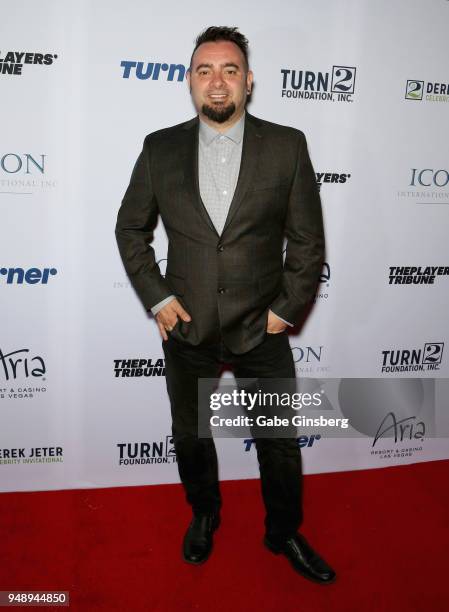 Singer/actor Chris Kirkpatrick attends the 2018 Derek Jeter Celebrity Invitational gala at the Aria Resort & Casino on April 19, 2018 in Las Vegas,...
