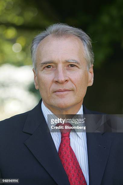 Xavier Huillard, general director and future chief executive of Vinci, poses after the company's 2005 mid-year results' conference, in Paris, France,...