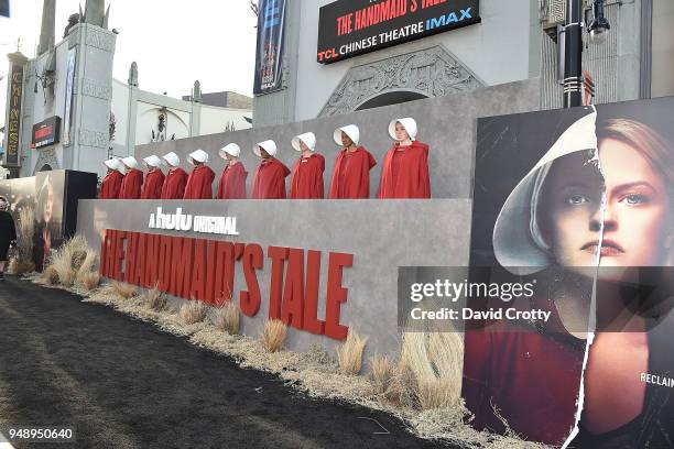 Atmosphere at "The Handmaid's Tale" Season 2 Premiere at TCL Chinese Theatre on April 19, 2018 in Hollywood, California.