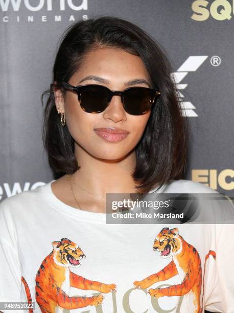 Vanessa White aattends the launch of Cineworlds new 4DX screen at Cineworld Leicester Square on April 19, 2018 in London, England.