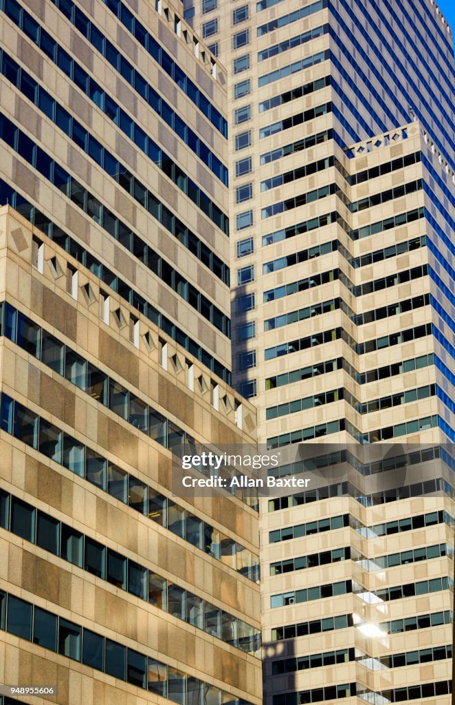 Architectural detail of office block in downtown Philadelphia