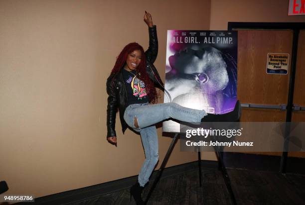 Keke Palmer attends the "Pimp" Private Screening at Regal Battery Park Cinemas on April 19, 2018 in New York City.