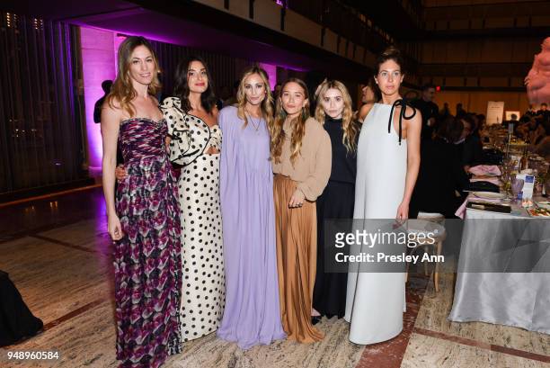 Lesley Vecsler, Candice Miller, Marcella Guarino Hymowitz, Ashley Olsen, Mary-Kate Olsen and Colby Mugrabi attend YAGP Stars of Today Meet The Stars...