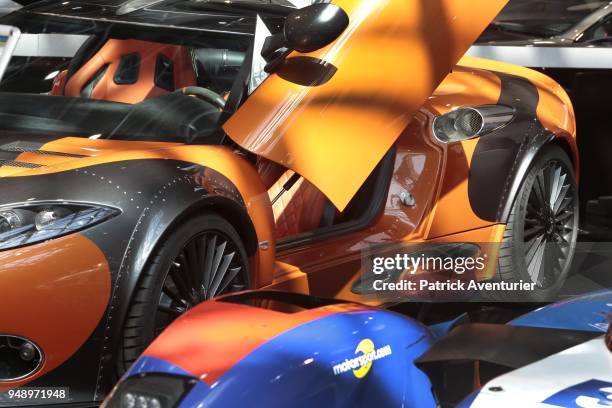 Supercar is displayed during the opening day of the Top Marques Monaco at the Grimaldi Forum on April 19, 2018 in Monte-Carlo, Monaco.The Top Marques...