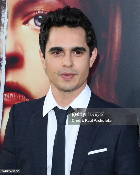 Actor Max Minghella attends the premiere of Hulu's "The Handmaid's Tale" season 2 at TCL Chinese Theatre on April 19, 2018 in Hollywood, California.