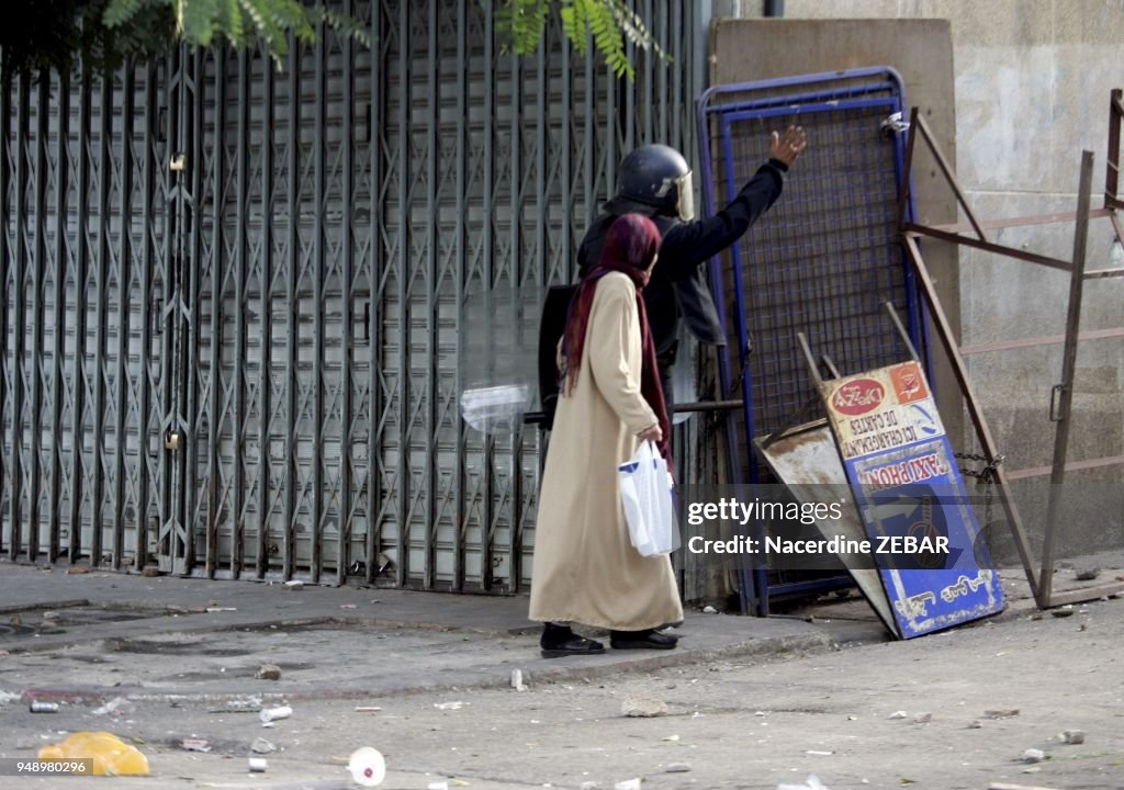 Violent Riots In Belcourt District In Algiers, Algeria