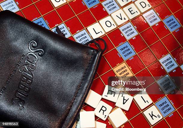 Hasbro Inc.'s Scrabble board game is displayed during the Hasbro New York Toy Fair 2008 in New York, U.S., on Friday, Feb. 15, 2008. The U.S. Toy...