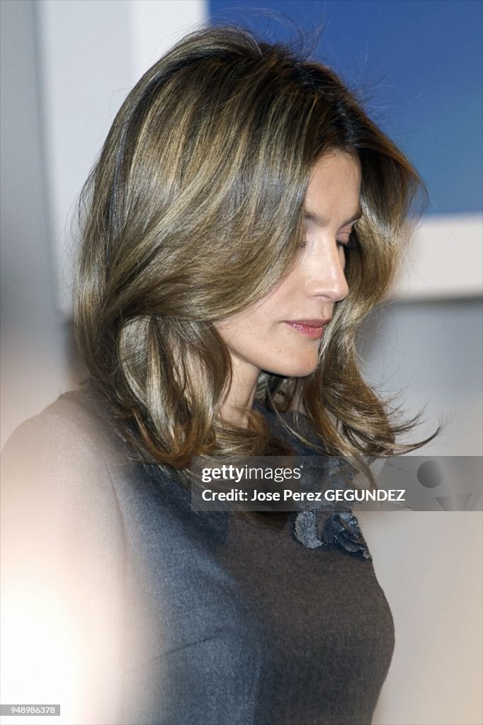 Princess Letizia at the 2009 edition of the Prince Felipe Award for Business Excellence.