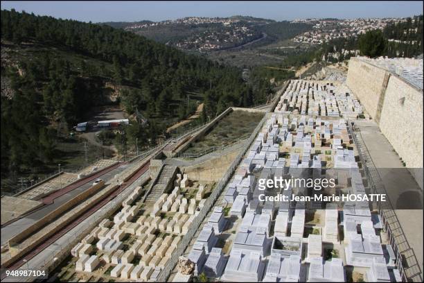 Le carre de terre de Jerusalem reserve a Ilan Halimi au cimetiere de Givat Shaul.