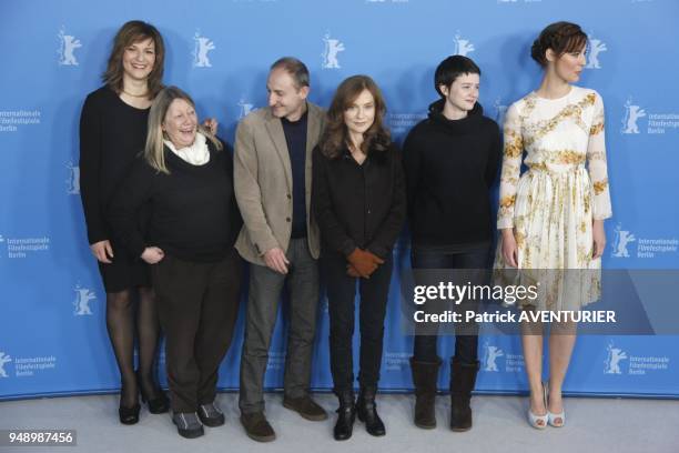 Martina Gedeck,Francoise Lebrun,Guillaume Nicloux,Isabelle Huppert,Pauline Etienne,Louise Bourgoin for the movie "La Religieuse/The Nun" during the...