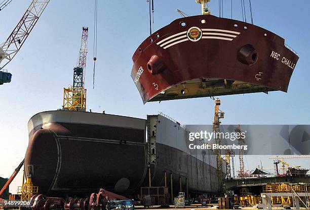 Container Ship Cross Section Photos and Premium High Res Pictures ...