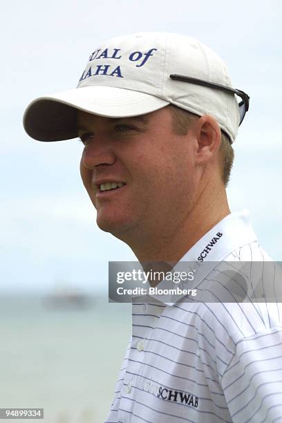 Golfer Joe Ogilvie is seen on the 17th tee during the first round of the PGA Championship in Kohler, Wisconsin, at Whistling Straits. His devoted...
