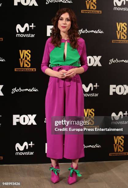 Ruth Diaz attends the 'Vis A Vis' photocall at VP Plaza de Espana Hotel on April 19, 2018 in Madrid, Spain.