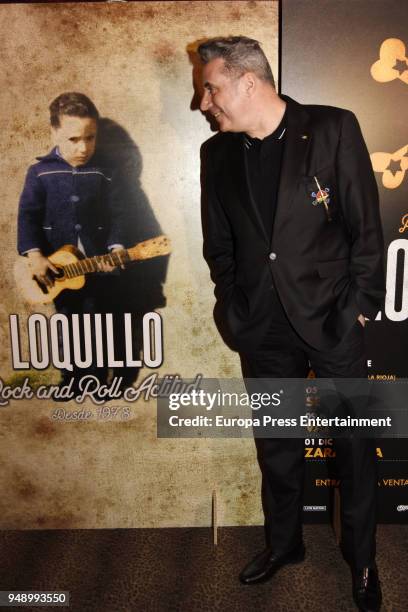 Loquillo presents his tour '40 anos de Rock and Roll Actitud' on April 19, 2018 in Madrid, Spain.