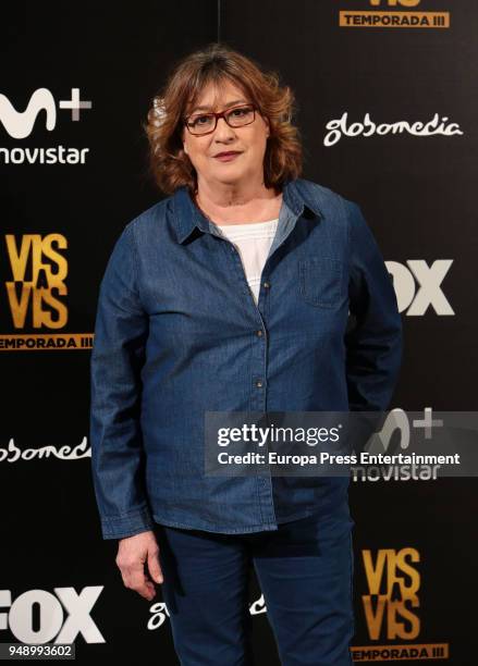 Ana Marzoa attends the 'Vis A Vis' photocall at VP Plaza de Espana Hotel on April 19, 2018 in Madrid, Spain.