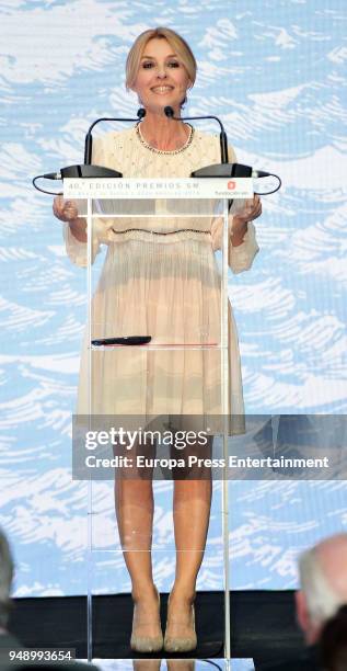 Cayetana Guillen Cuervo attends the SM 'Barco de Vapor' and 'Gran Angular' children and youth literary awards at the Real Casa de Correos on April...