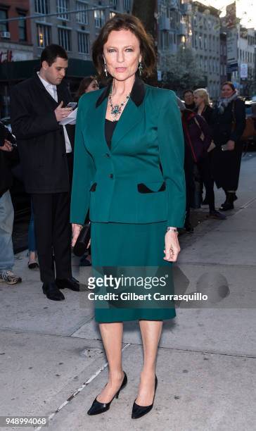 Actress Jacqueline Bisset attends a screening of 'Blue Night' during the 2018 Tribeca Film Festival at SVA Theatre on April 19, 2018 in New York City.