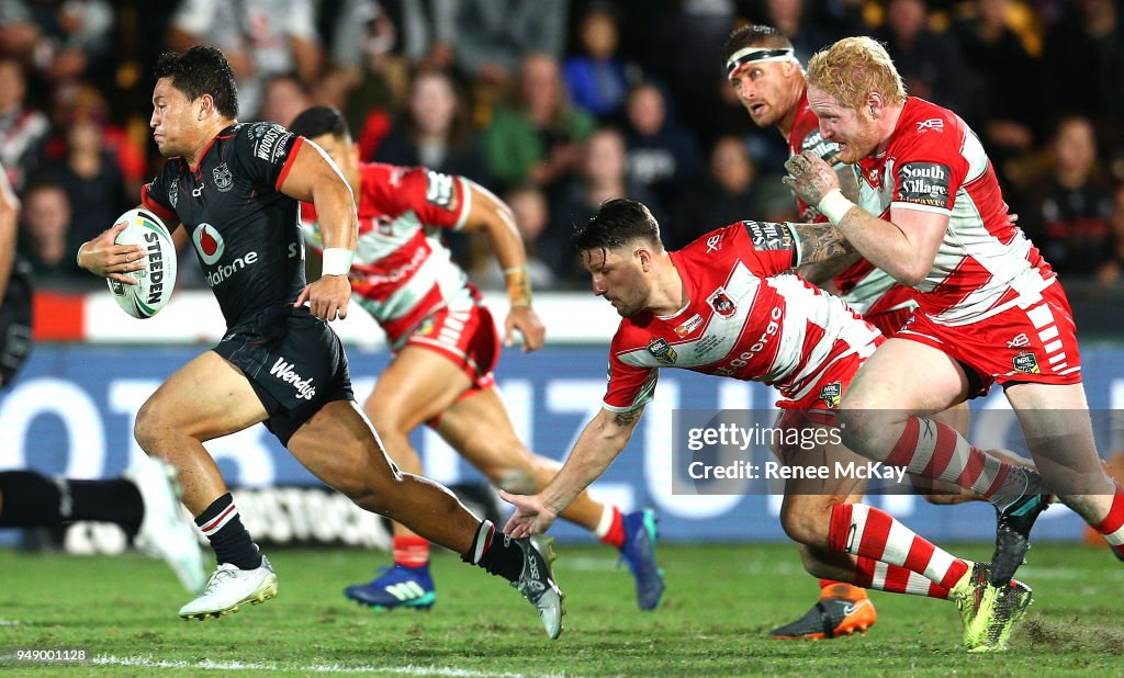 NRL Rd 7 - Warriors v Dragons