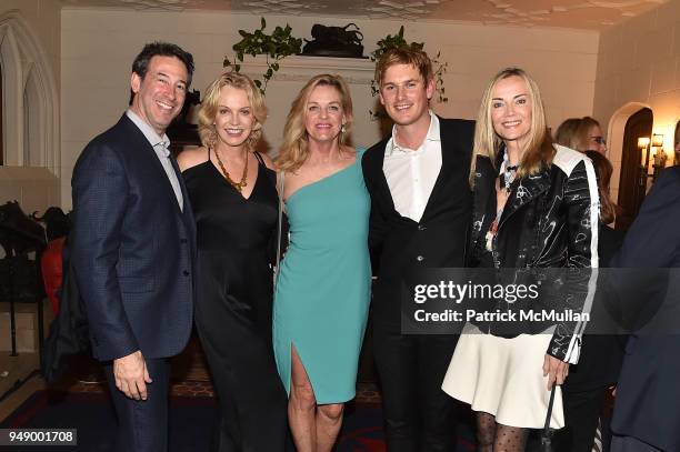 Michael Planit, Kim Charlton, Catherine Howell, James Suter and Bonnie Pfeifer Evans attend the Empower Africa 2018 Gala at Explorers Club on April...