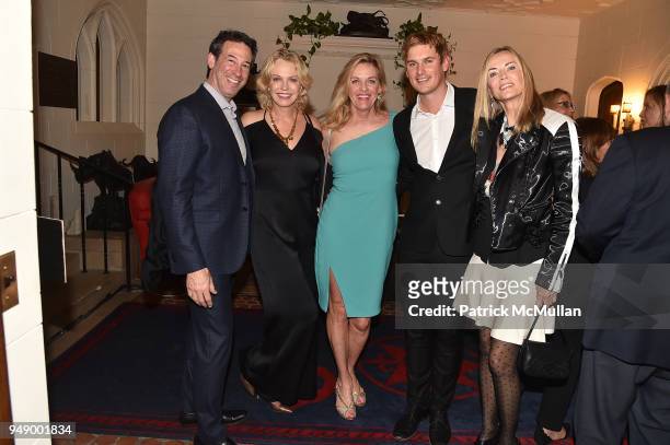 Michael Planit, Kim Charlton, Catherine Howell, James Suter and Bonnie Pfeifer Evans attend the Empower Africa 2018 Gala at Explorers Club on April...