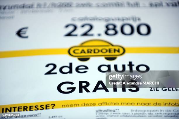 The automobile retailer multimarks Belgian Cardoen, takes the contrary of the market by proposing to his prospective customers avid to buy a new car...