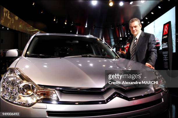 Peugeot-Citroen Ceo Christian Streiff for the first time at the 77th annual Geneva International Motor Show.