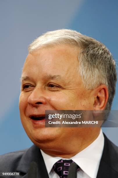 Poland's President Lech Kaczynski.