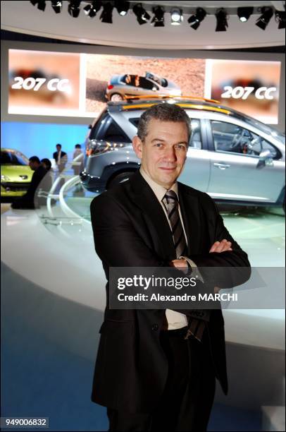 Peugeot-Citroen Ceo Christian Streiff for the first time at the 77th annual Geneva International Motor Show.