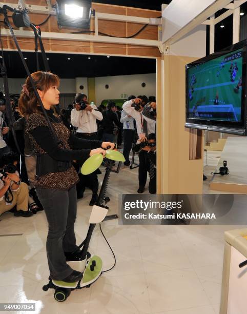 Toyota Motor Corporation held an event of new robots developed to provide support in nursing and healthcare in Tokyo, Japan on November 1, 2011. A...