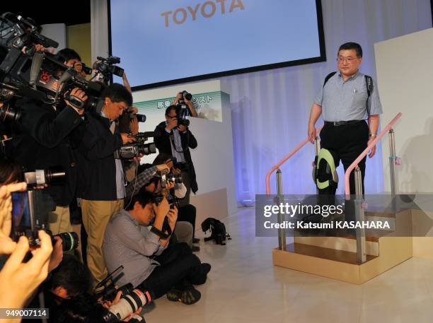 Toyota Motor Corporation held an event of new robots developed to provide support in nursing and healthcare in Tokyo, Japan on November 1, 2011....