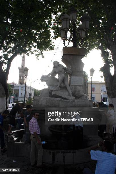 The famous fountain of Ain Fouara where all people come to drink of its fresh water. It is in the city of Setif which is located to the south of the...