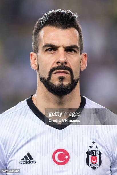 Alvaro Negredo Sanchez of Besiktas JK during the Ziraat Turkish Cup match Fenerbahce AS and Besiktas AS at the Sukru Saracoglu Stadium on April 19,...