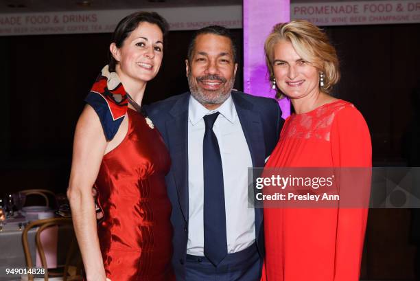 Guest, Valentino D. Carlotti and Olivia Flatto attends YAGP Stars of Today Meet The Stars of Tomorrow 2018 Gala on April 19, 2018 in New York City.