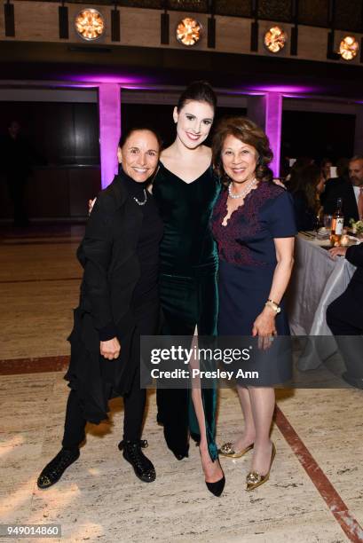 Barbara Brandt, Tiler Peck and Irene Shen attend YAGP Stars of Today Meet The Stars of Tomorrow 2018 Gala on April 19, 2018 in New York City.