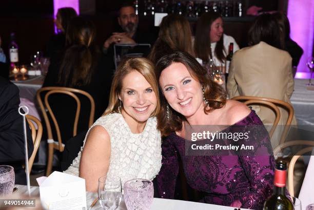 Katie Couric and Janeen Saltman attend YAGP Stars of Today Meet The Stars of Tomorrow 2018 Gala on April 19, 2018 in New York City.