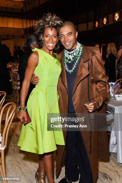 Karine Plantadit and Carlos Dos Santos attend YAGP Stars of Today Meet The Stars of Tomorrow 2018 Gala on April 19, 2018 in New York City.